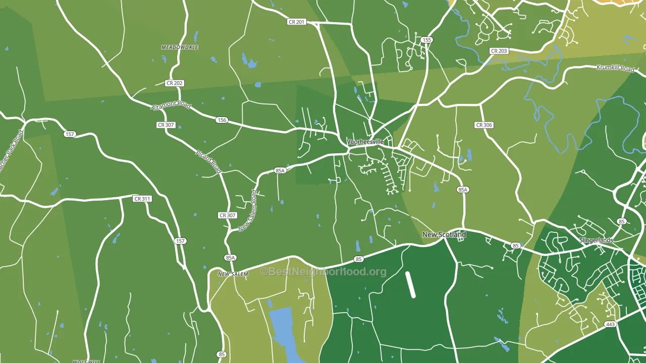 12186, NY block-group voter-turnout map
