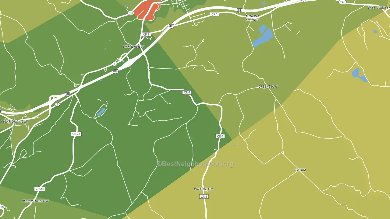 12187, NY block-group voter-turnout map