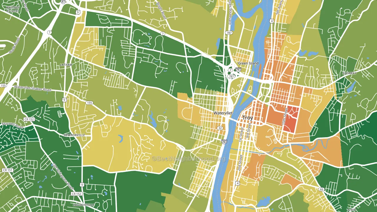 12189, NY block-group voter-turnout map