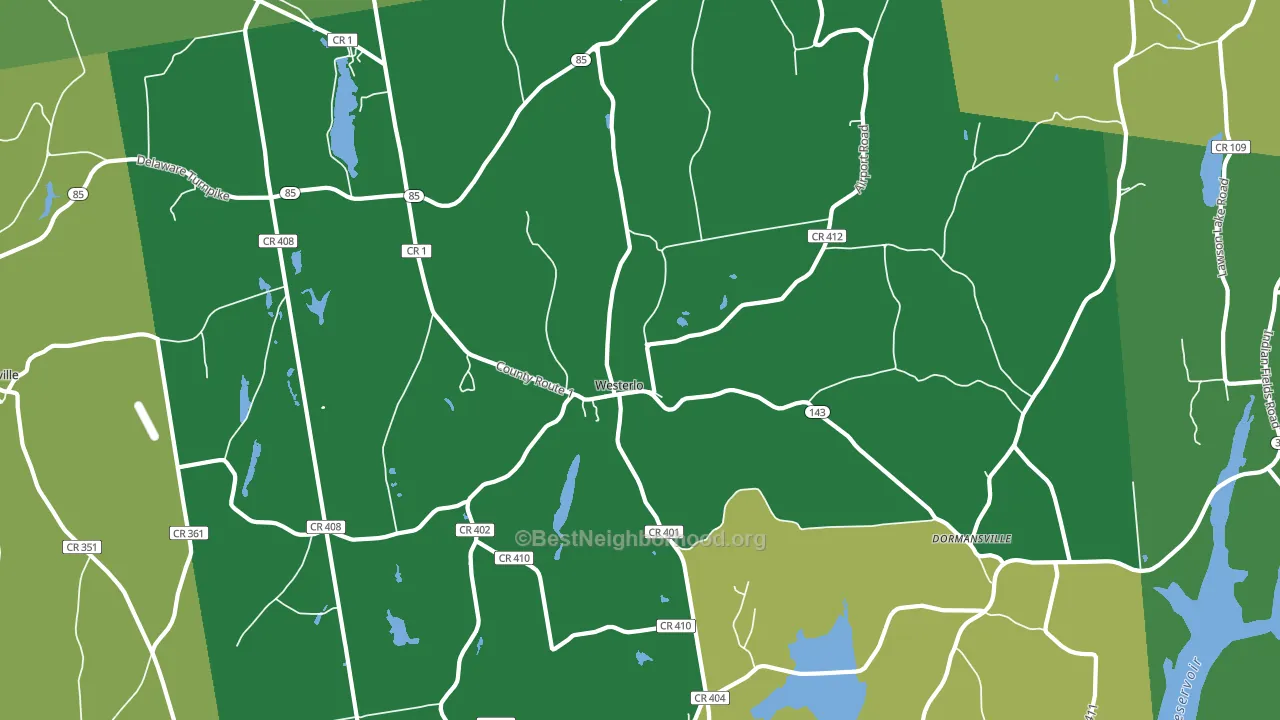 12193, NY block-group voter-turnout map