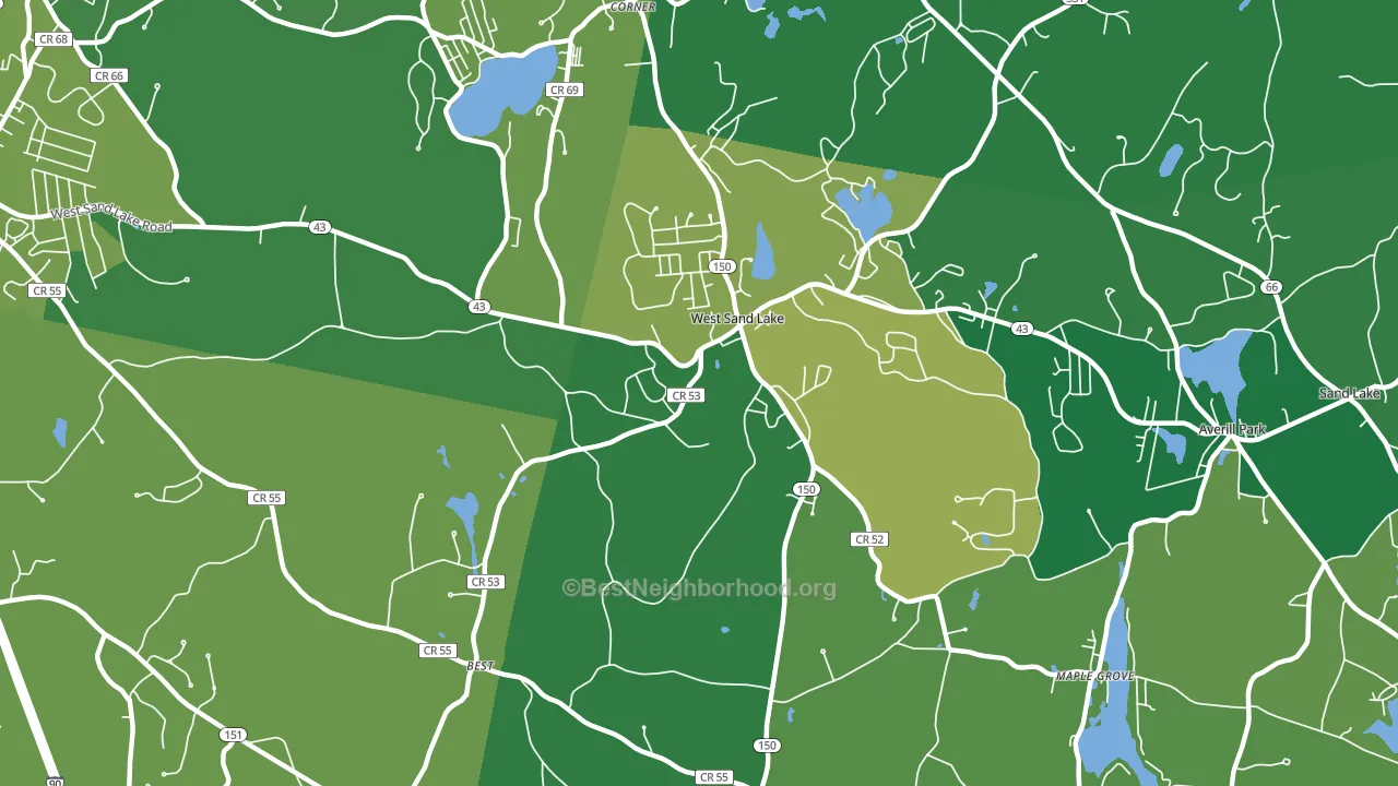 12196, NY block-group voter-turnout map
