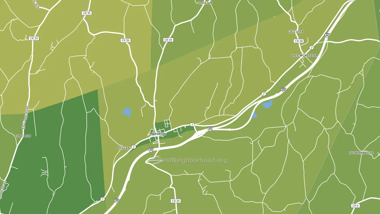12197, NY block-group voter-turnout map