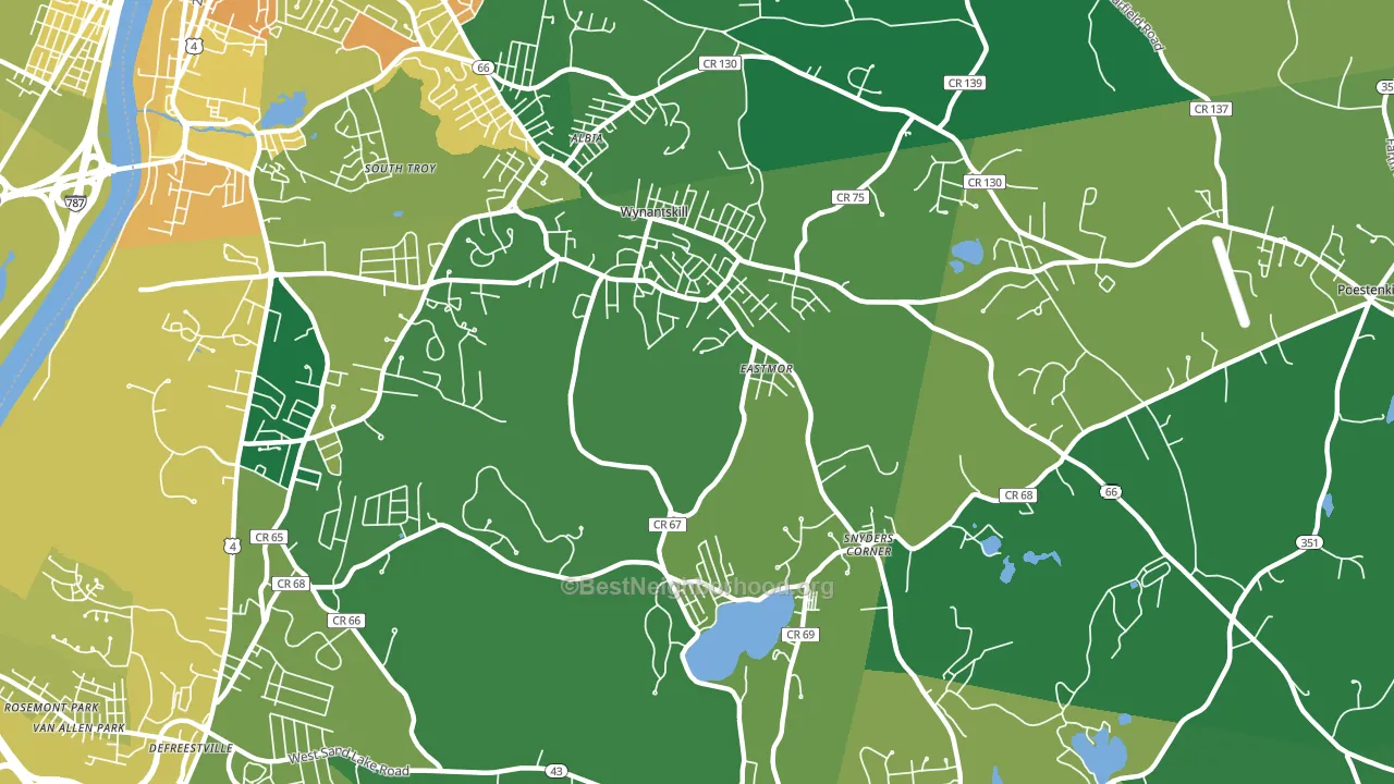 12198, NY block-group voter-turnout map