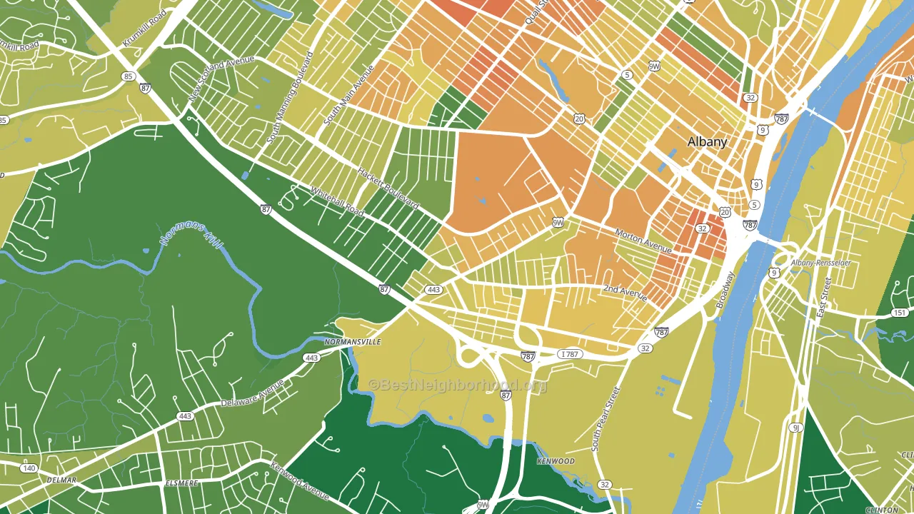 12209, NY block-group voter-turnout map