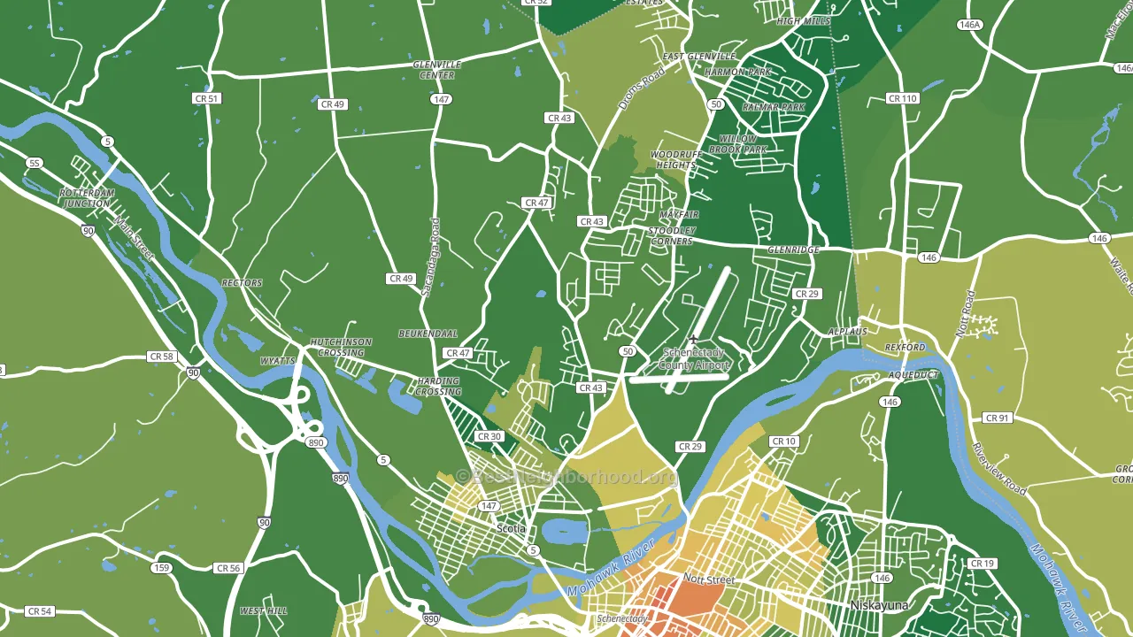 12302, NY block-group voter-turnout map