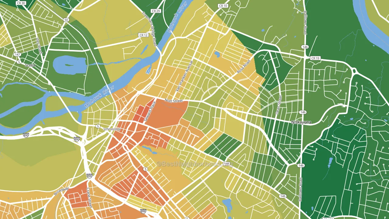 12308, NY block-group voter-turnout map