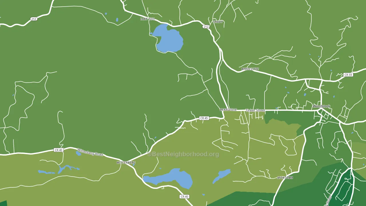 12409, NY block-group voter-turnout map