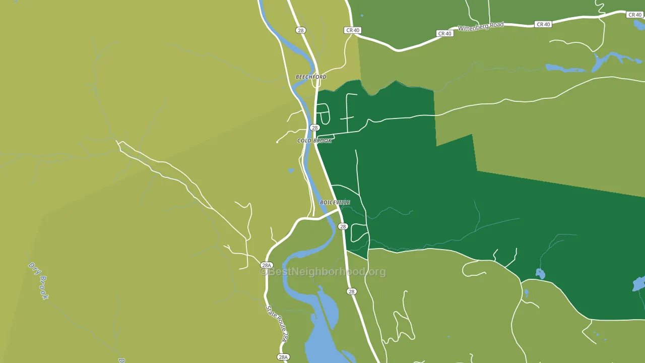 12412, NY block-group voter-turnout map