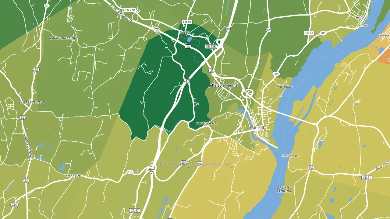 12414, NY block-group voter-turnout map