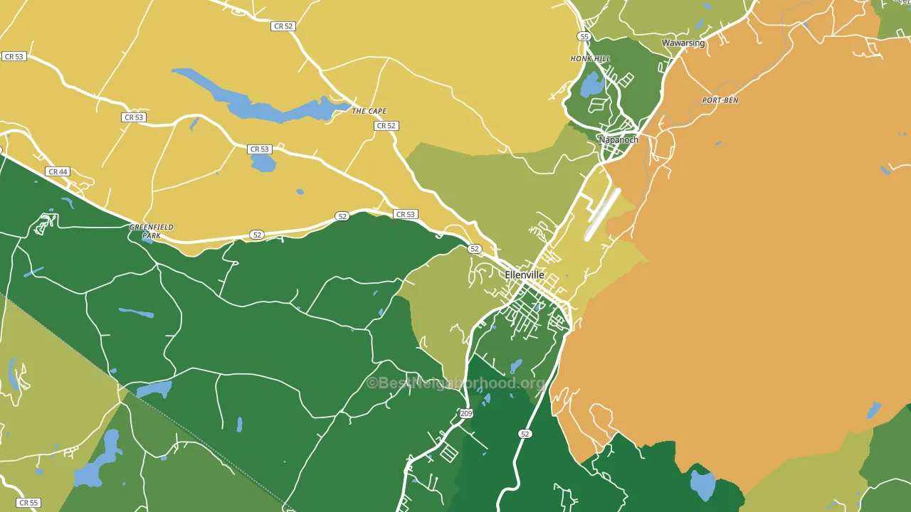 12428, NY block-group voter-turnout map