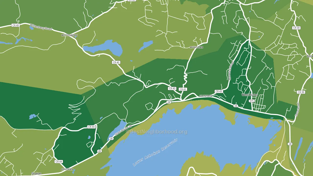 12433, NY block-group voter-turnout map