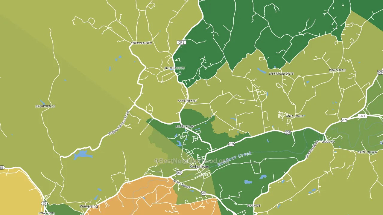 12446, NY block-group voter-turnout map