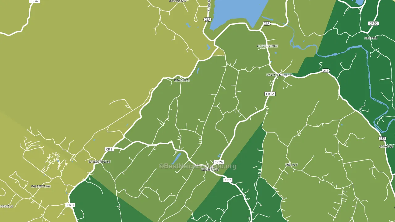 12461, NY block-group voter-turnout map