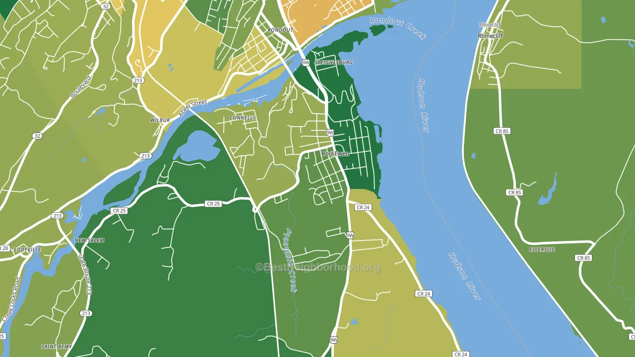 12466, NY block-group voter-turnout map