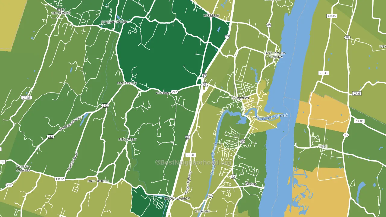 12477, NY block-group voter-turnout map