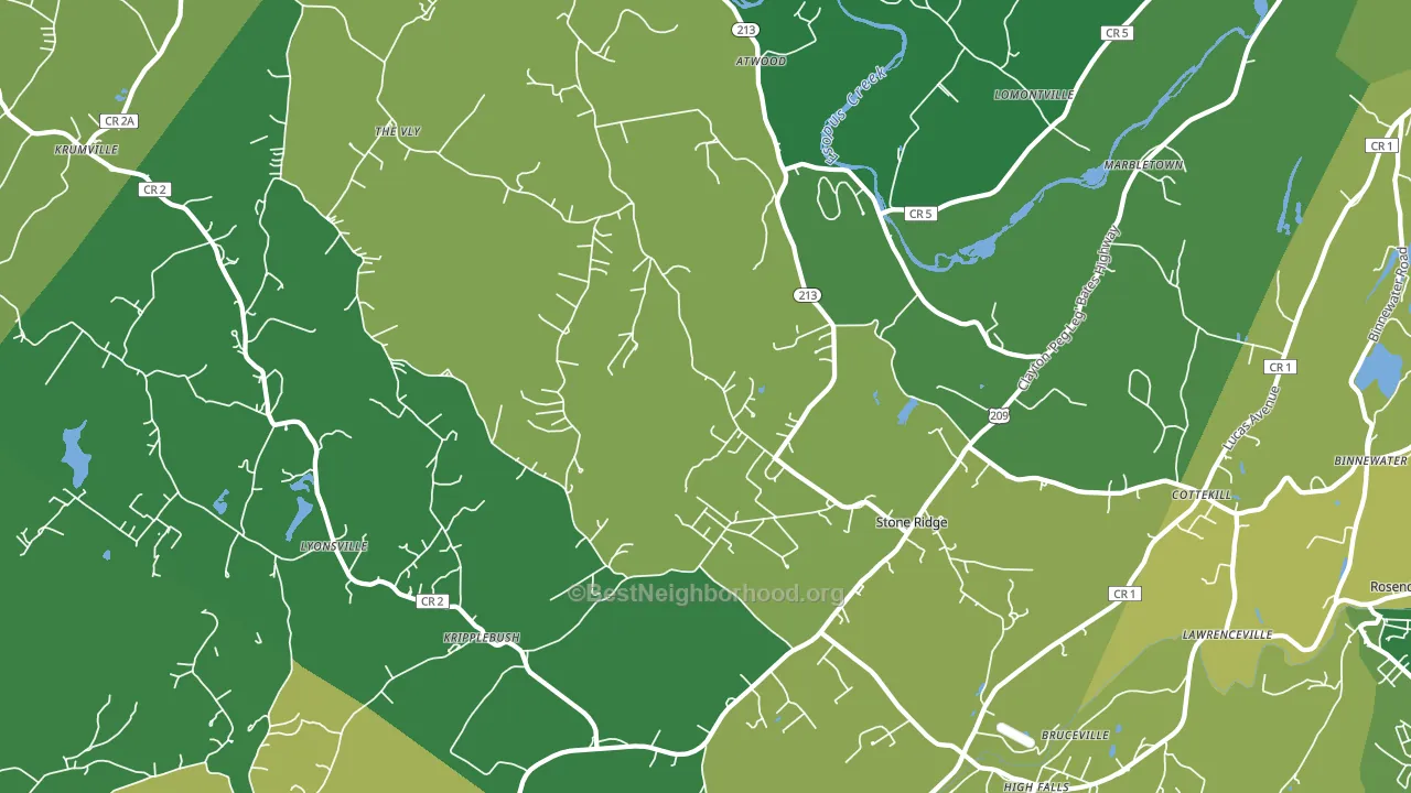 12484, NY block-group voter-turnout map