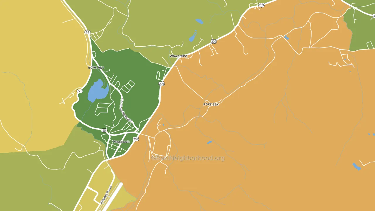 12489, NY block-group voter-turnout map