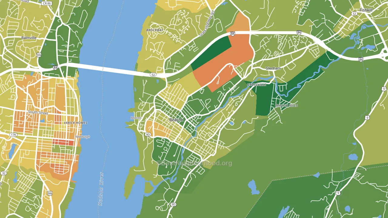 12508, NY block-group voter-turnout map