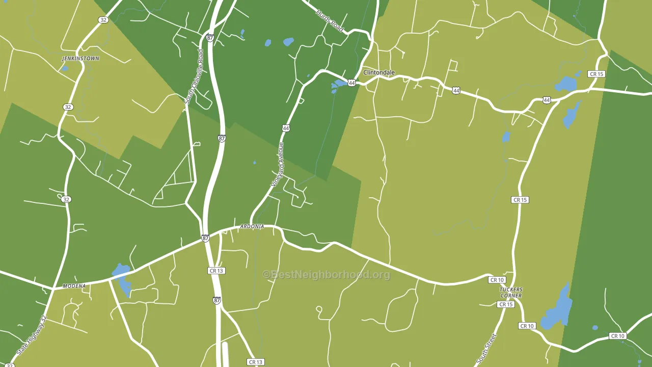 12515, NY block-group voter-turnout map