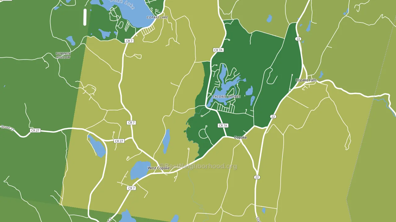 12516, NY block-group voter-turnout map