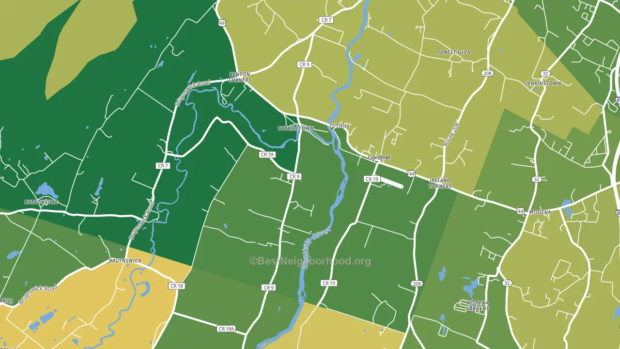 12525, NY block-group voter-turnout map