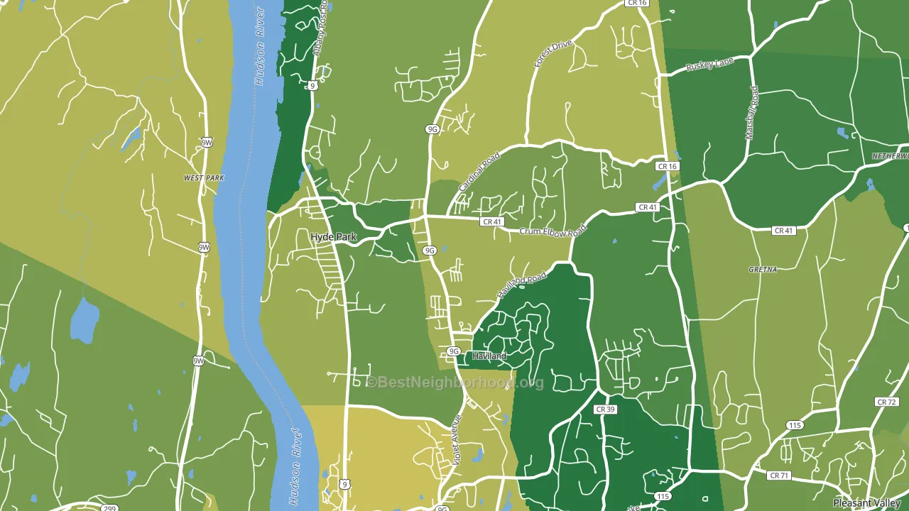 12538, NY block-group voter-turnout map