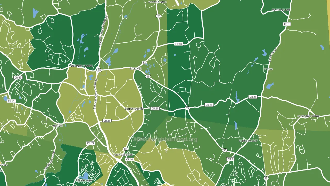 12540, NY block-group voter-turnout map
