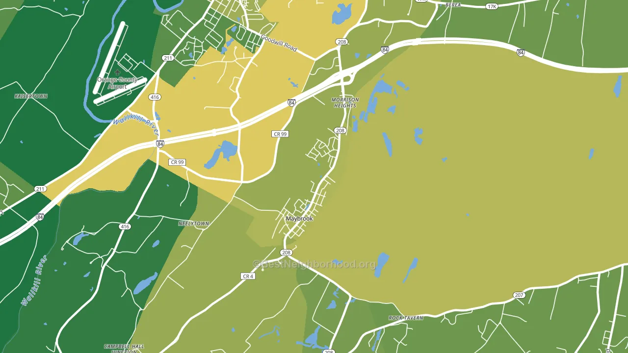 12543, NY block-group voter-turnout map