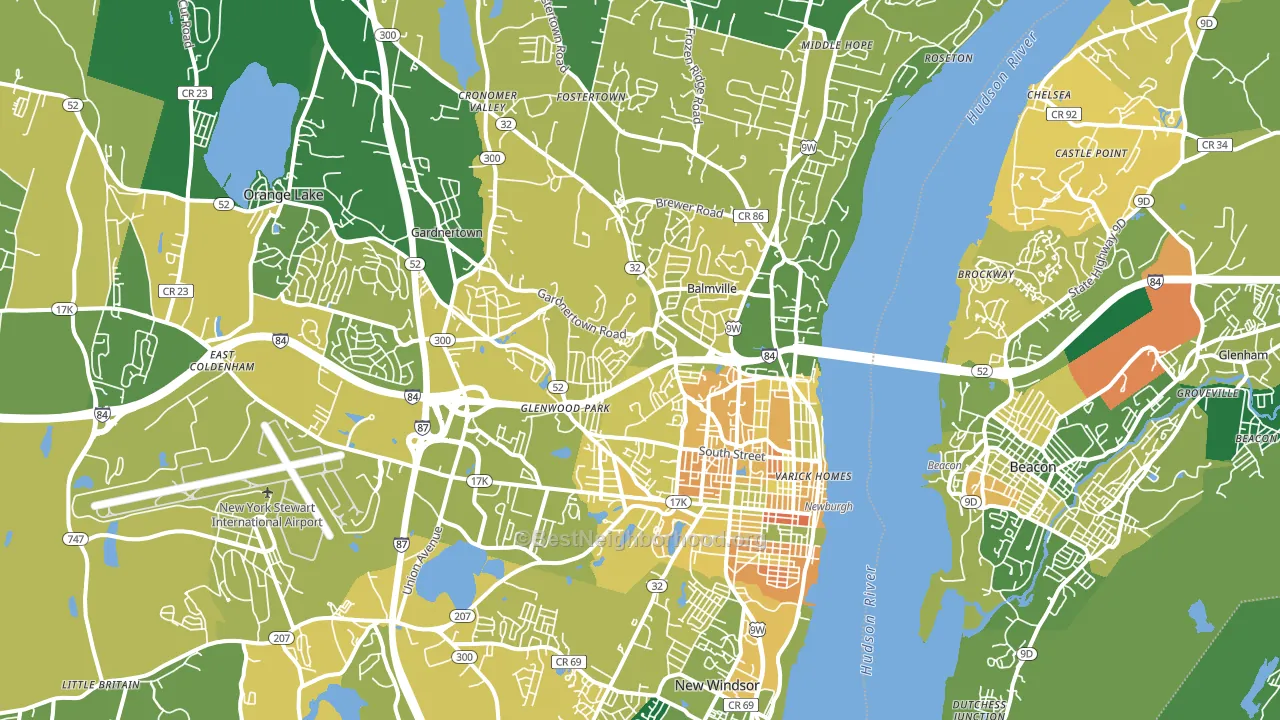 12550, NY block-group voter-turnout map