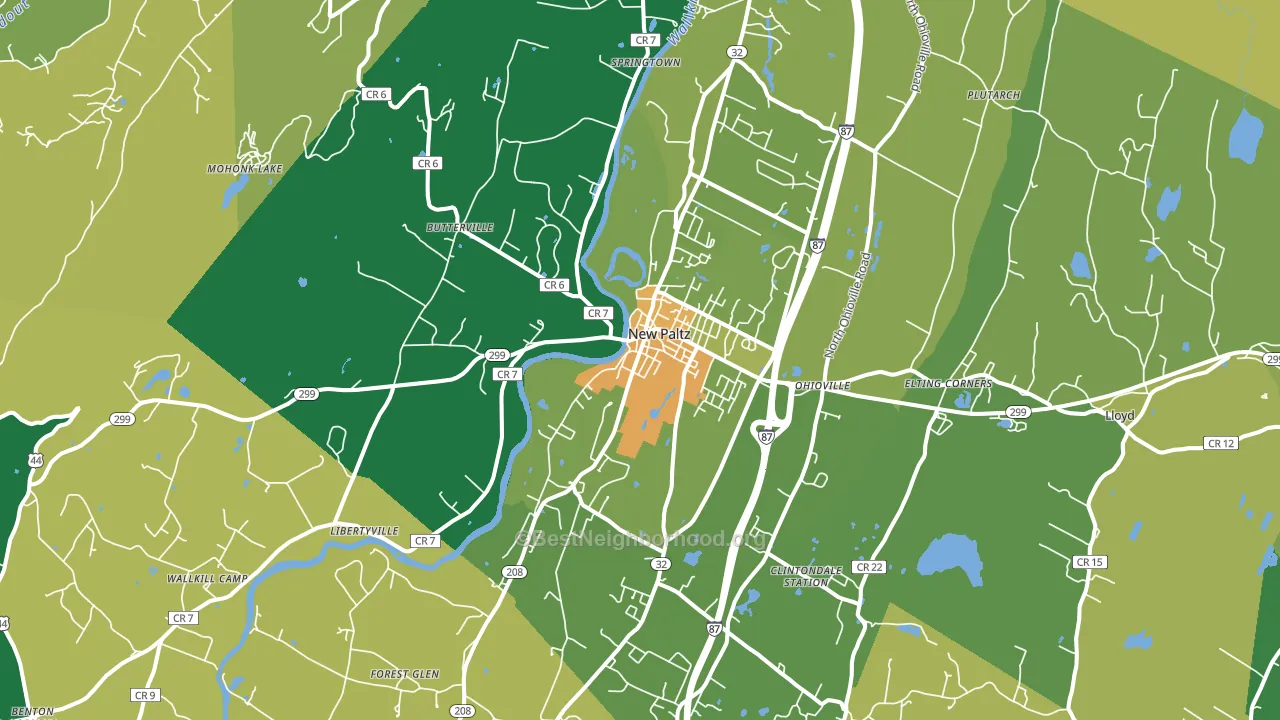 12561, NY block-group voter-turnout map
