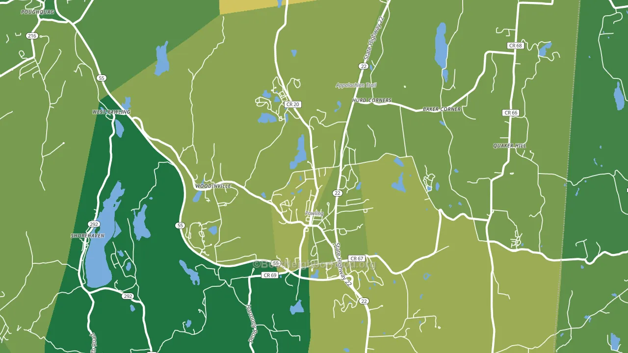 12564, NY block-group voter-turnout map