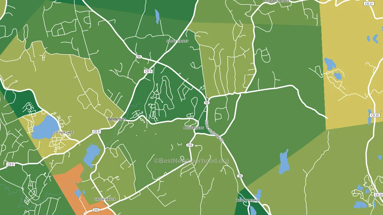 12570, NY block-group voter-turnout map