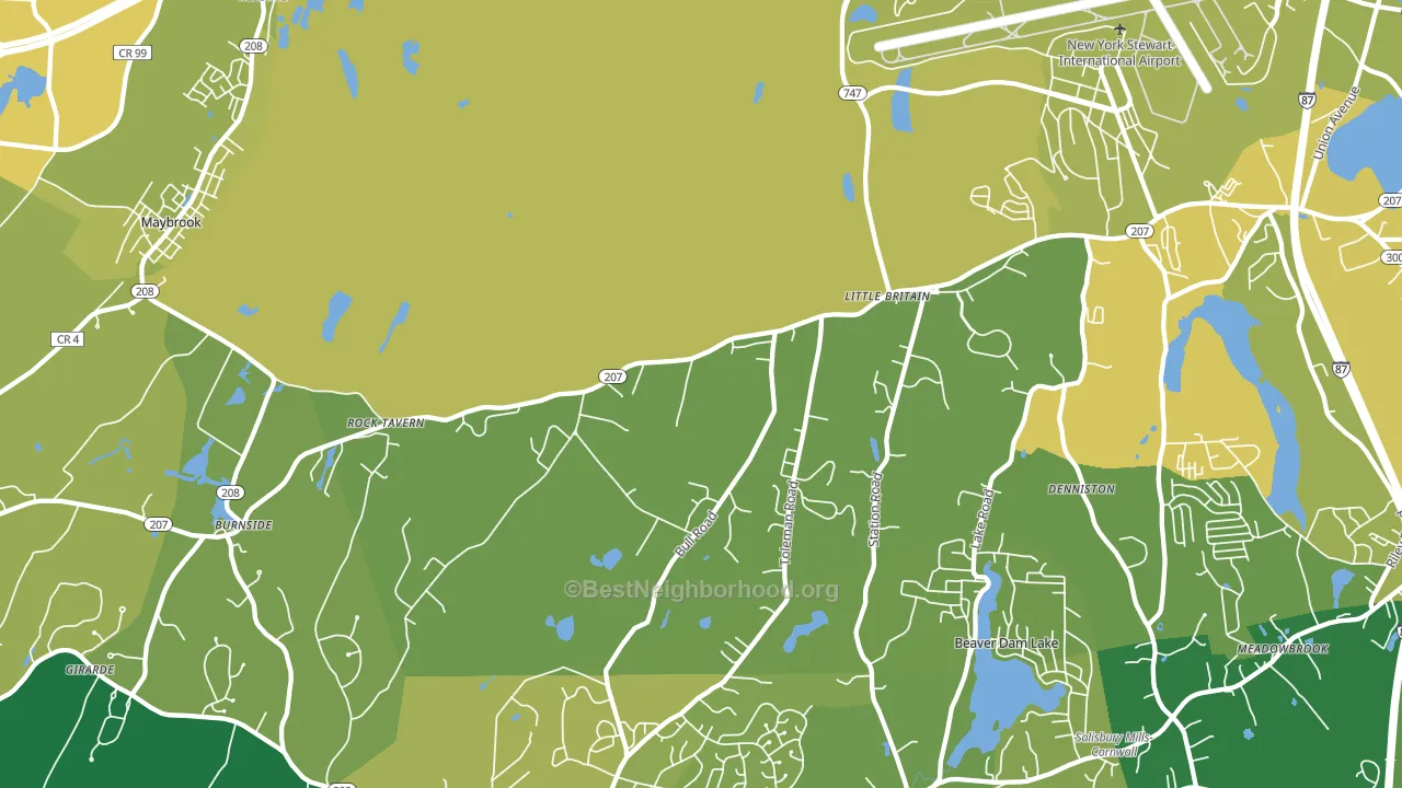 12575, NY block-group voter-turnout map