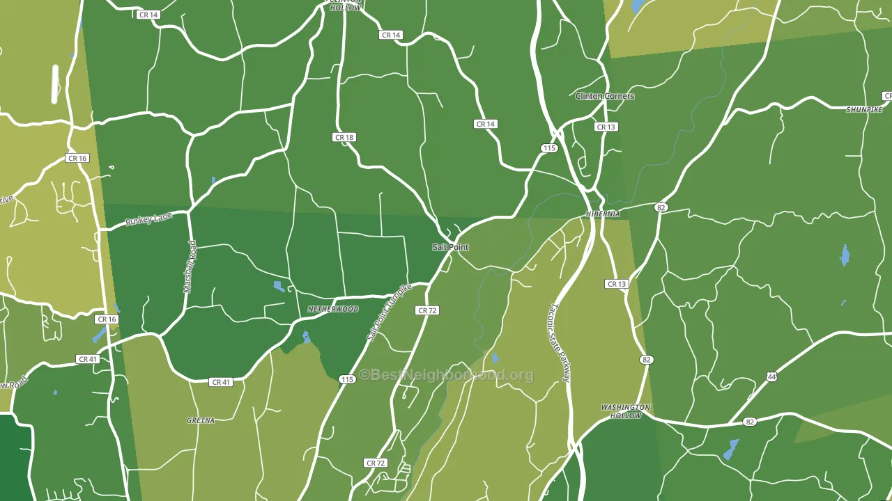 12578, NY block-group voter-turnout map