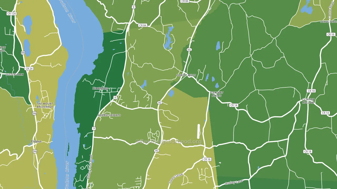 12580, NY block-group voter-turnout map