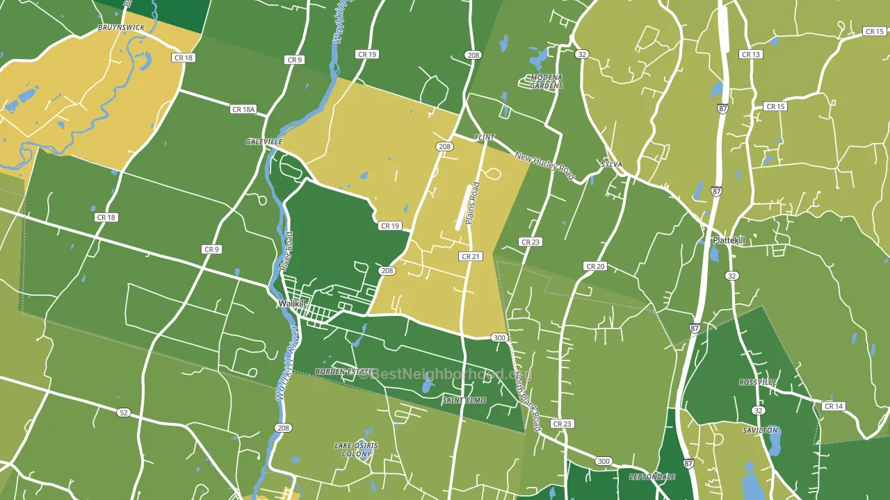 12589, NY block-group voter-turnout map
