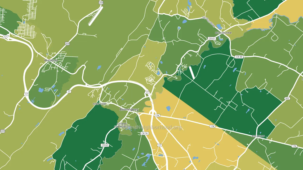 12721, NY block-group voter-turnout map