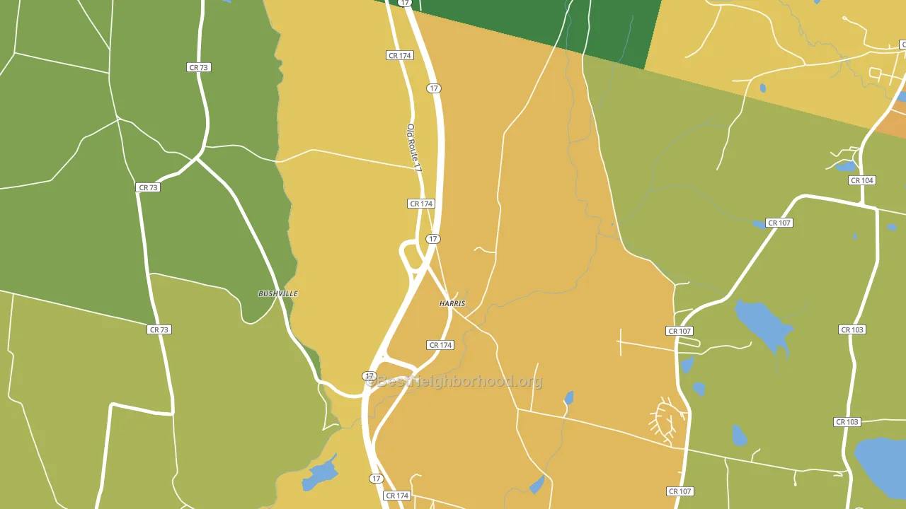 12742, NY block-group voter-turnout map