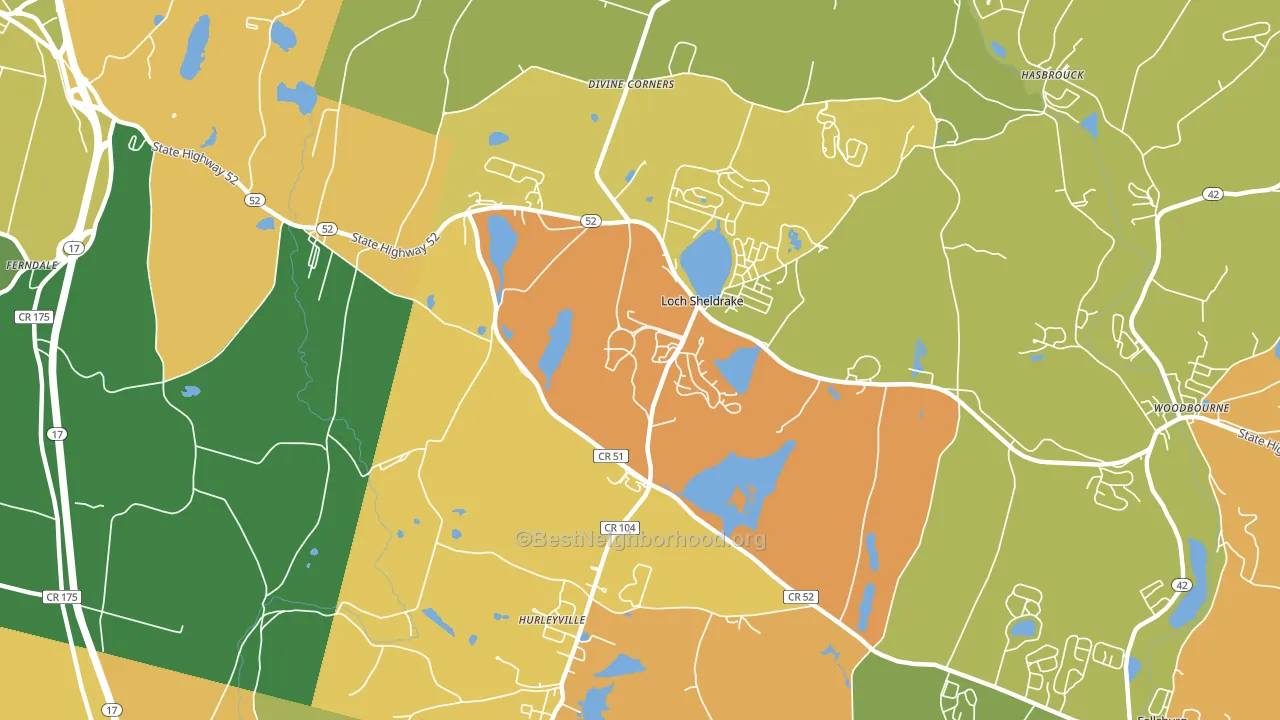 12747, NY block-group voter-turnout map