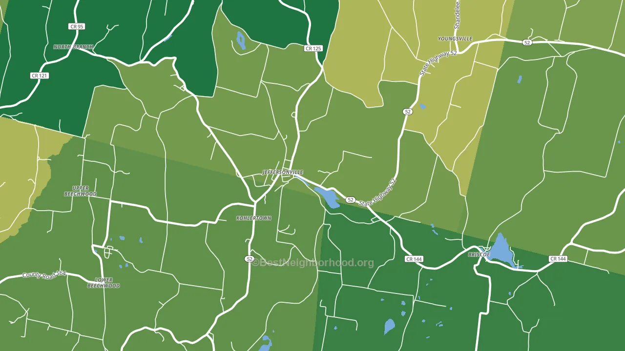 12748, NY block-group voter-turnout map