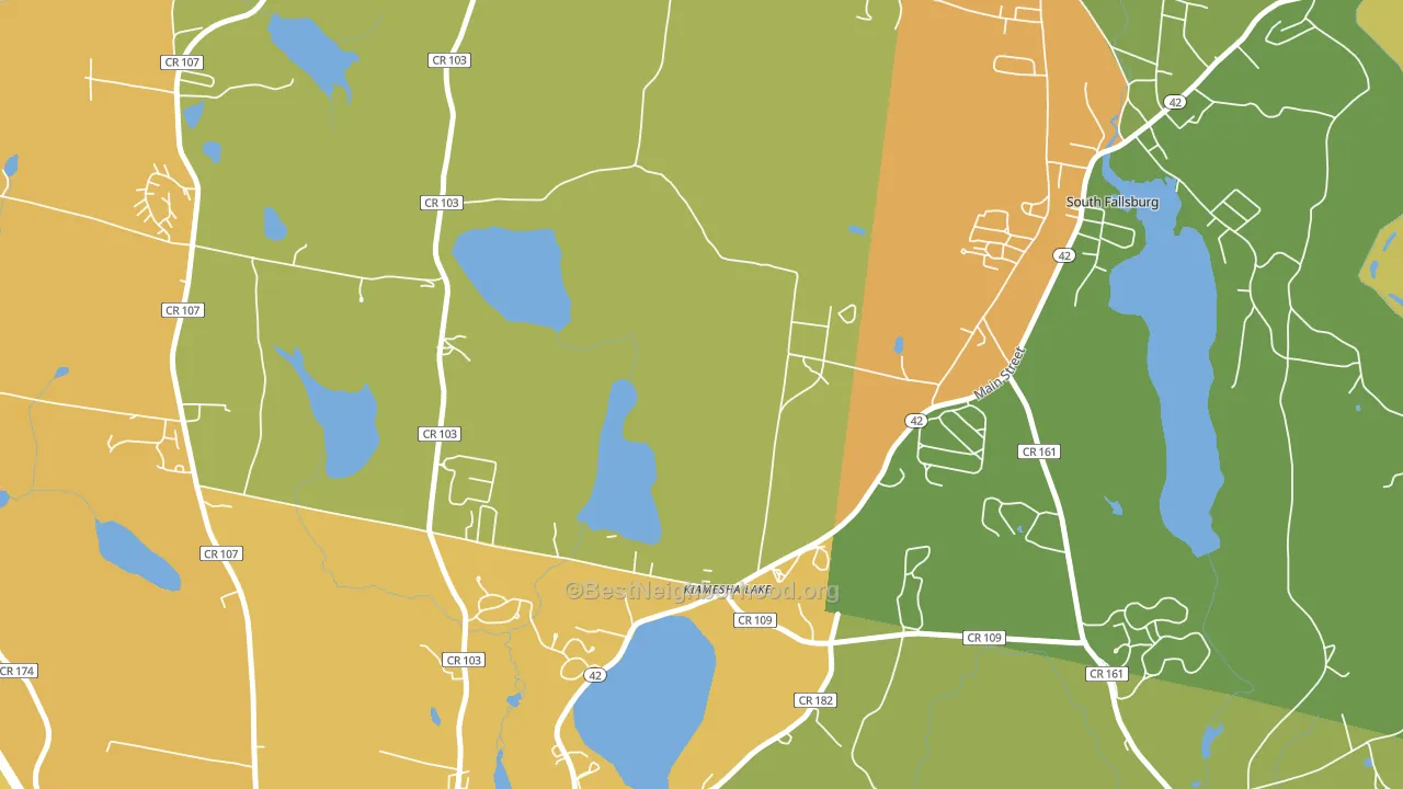 12751, NY block-group voter-turnout map