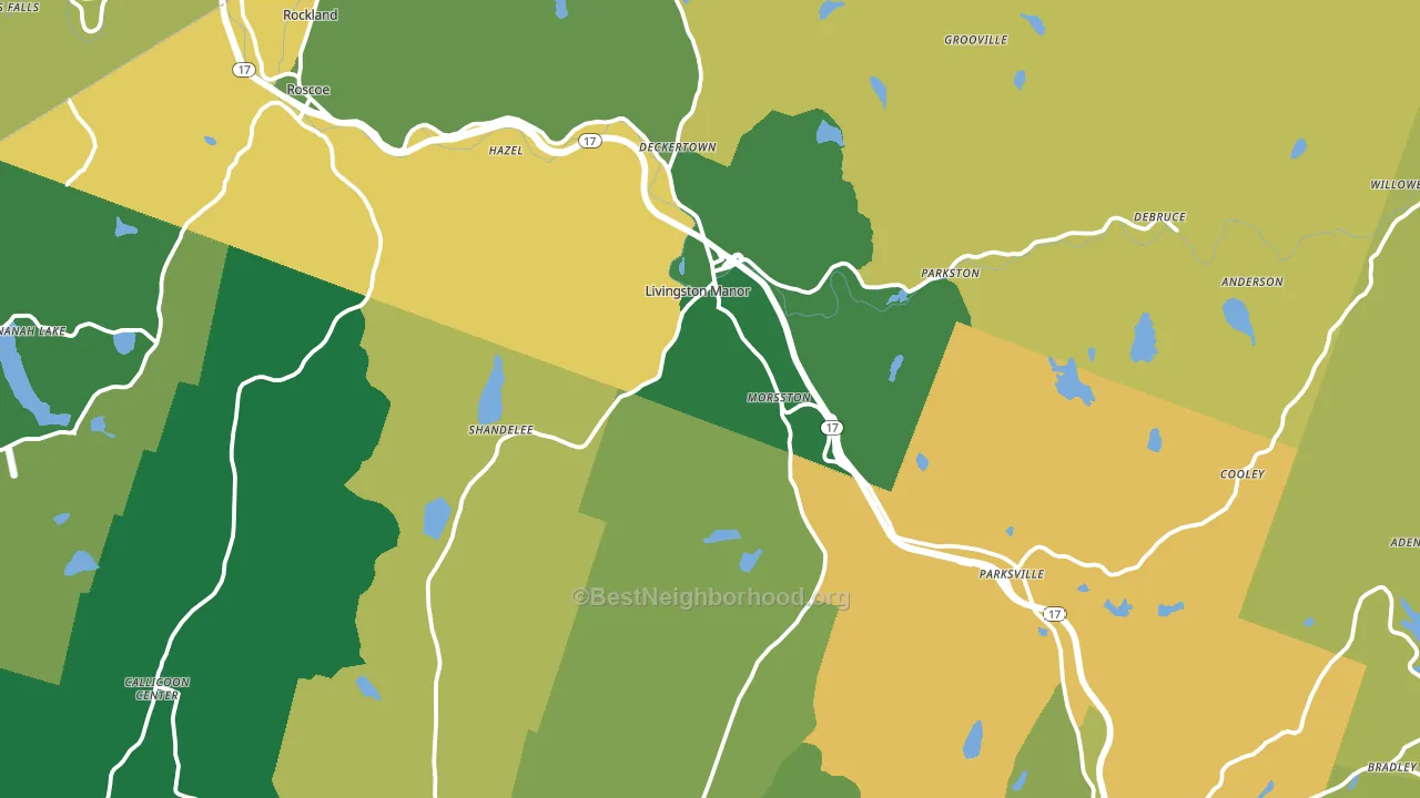 12758, NY block-group voter-turnout map