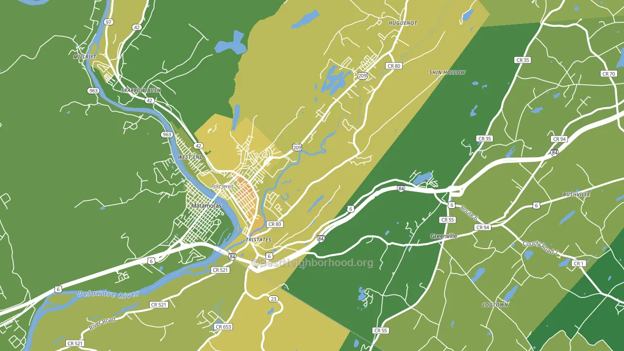 12771, NY block-group voter-turnout map