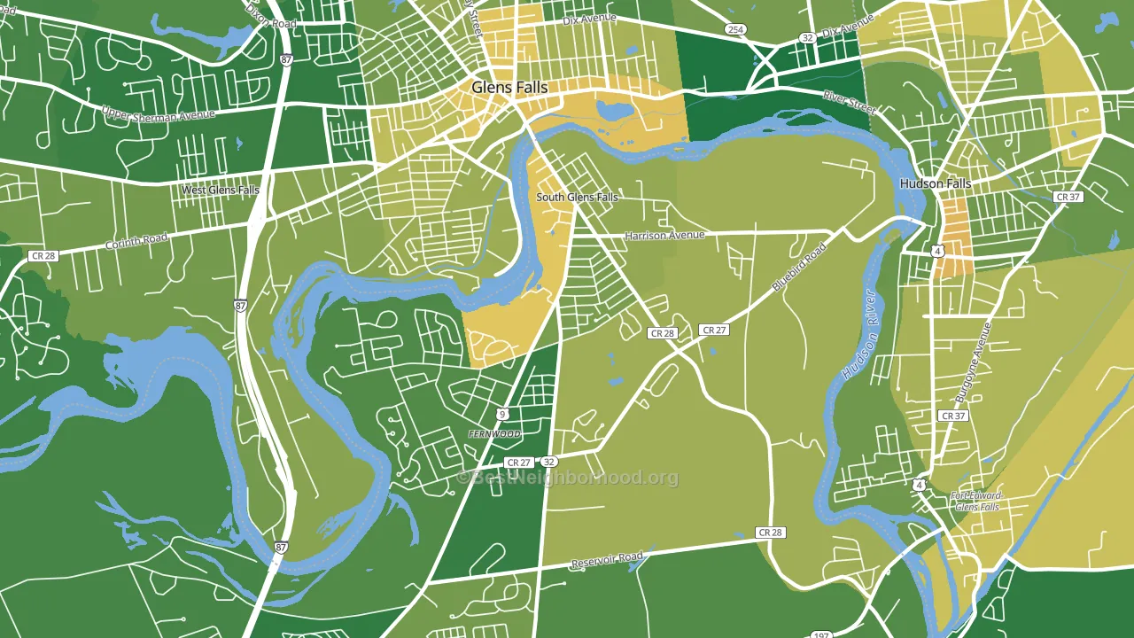 12803, NY block-group voter-turnout map