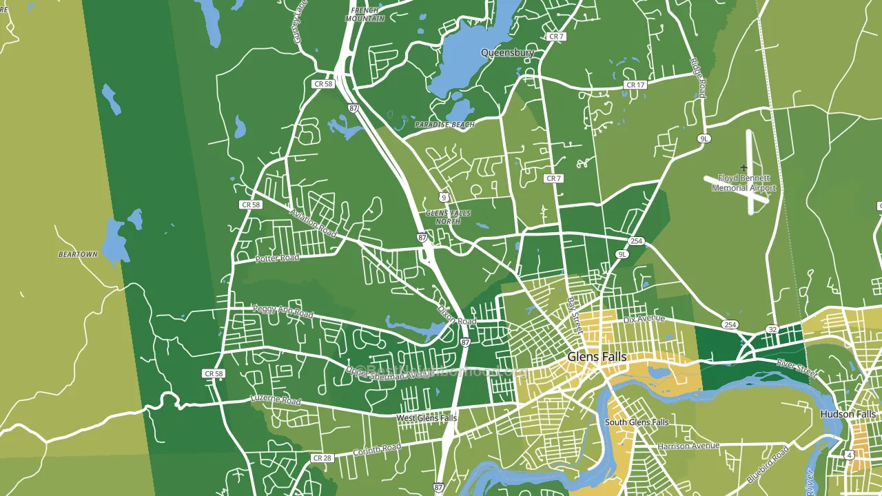 12804, NY block-group voter-turnout map
