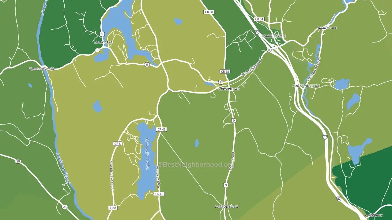 12817, NY block-group voter-turnout map