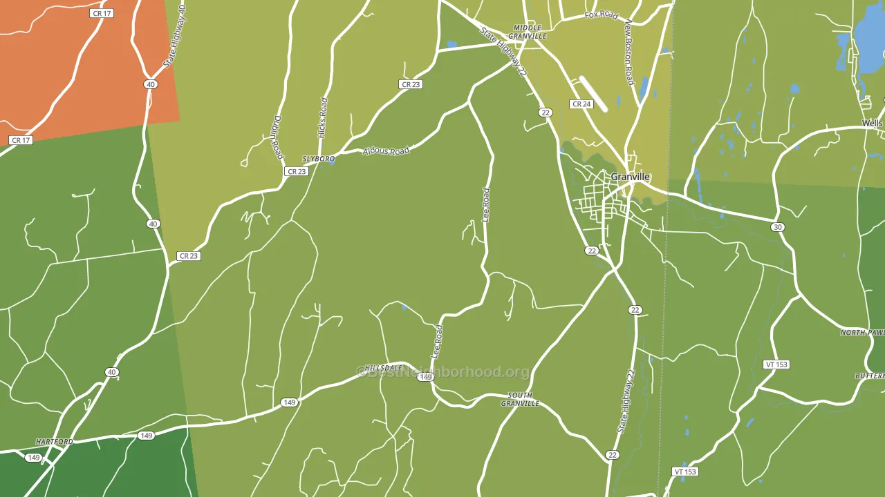 12832, NY block-group voter-turnout map