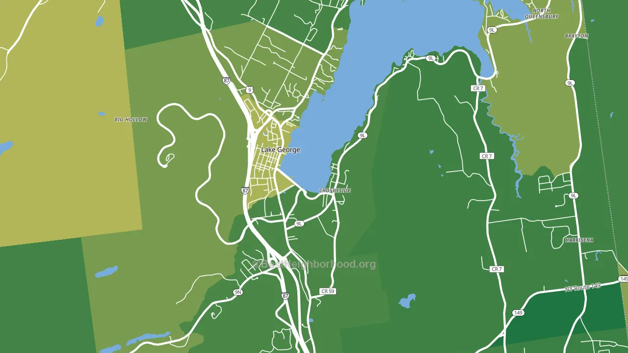 12845, NY block-group voter-turnout map