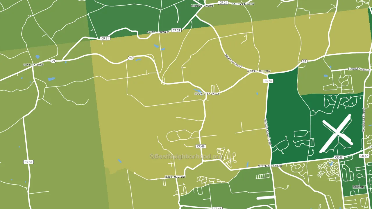 12863, NY block-group voter-turnout map