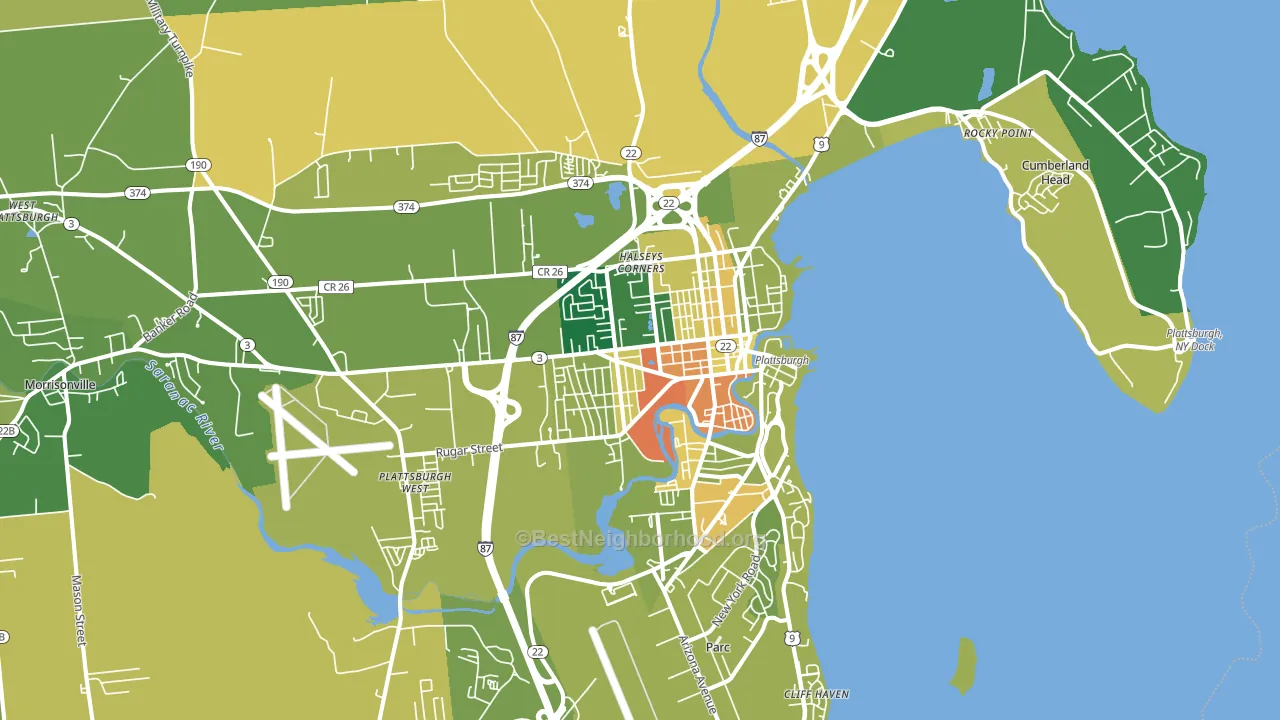 12901, NY block-group voter-turnout map